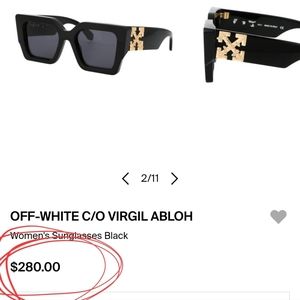 Off-White C/O Virgil Abloh Catalina Sunglasses! OERI 003 1007